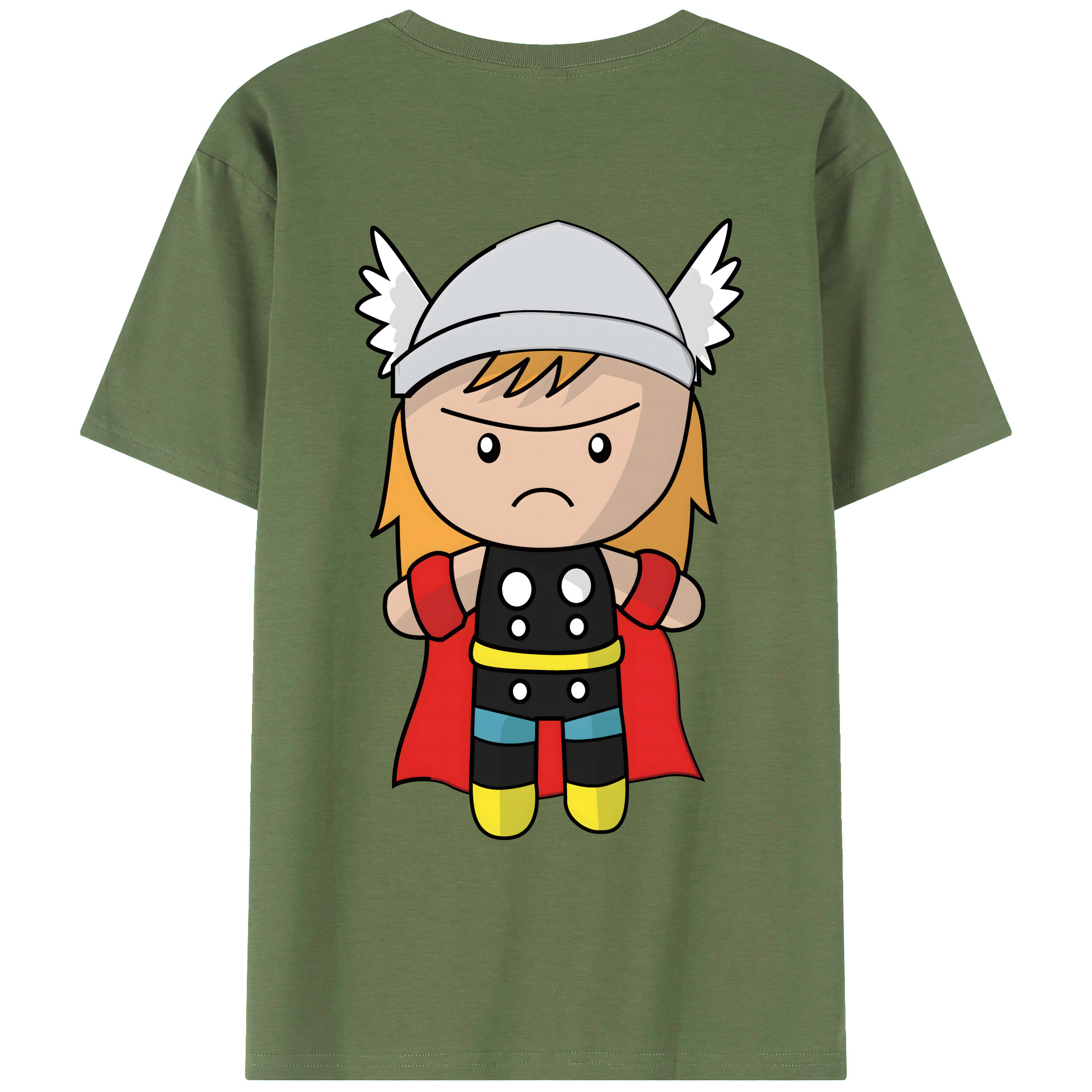 （画像用） アベンジャーズ The Avengers 綿100％ メンズ半袖Tシャツ（バックプリント） 通気性